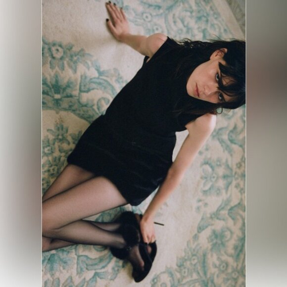 Zara DRESS WITH FAUX FUR BELT - Picture 7 of 10